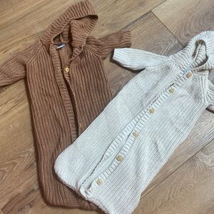 Hooded sweater onesie